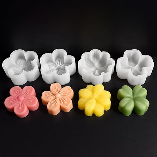 Skeadex Silikonformen Gießformen Frühling, 3D Silikonform Blumen Kerzen Formen Silikon Gießformen Silikon Sonnenblume Kerzenformen zum Gießen Silikonform Frühling Silikonformen Kerzen Blume (B) von Skeadex