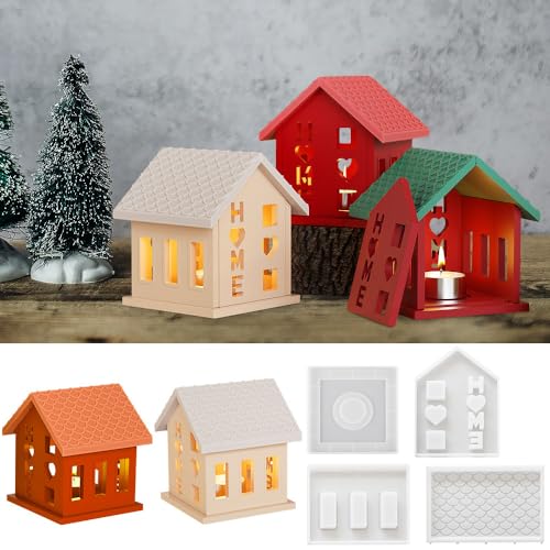 Skeadex Silikonformen Gießformen Häuser, 3D Silikonform Haus Gießform Häuser Gießform Kerzenhalter Gießformen Silikon Frühling Gips Zum Gießen Haus Giessformen Silikon Weihnachten mit Herz (B) Skeadex Silikonformen Gießformen Häuser, 3D Silikonform Haus Gießform Häuser Gießform Kerzenhalter Gießformen Silikon Frühling Gips Zum Gießen Haus Giessformen Silikon Weihnachten mit Herz (B) von Skeadex