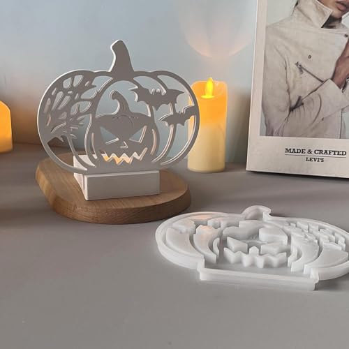 Skeadex Silikonformen Gießformen Halloween, 2er Kürbis Silikonform Kerzenhalter mit Schläger Gießformen Silikon Halloween Silikonform Herbst Gips Zum Gießen Kürbis Gießform Kerzenhalter Skeadex Silikonformen Gießformen Halloween, 2er Kürbis Silikonform Kerzenhalter mit Schläger Gießformen Silikon Halloween Silikonform Herbst Gips Zum Gießen Kürbis Gießform Kerzenhalter von Skeadex