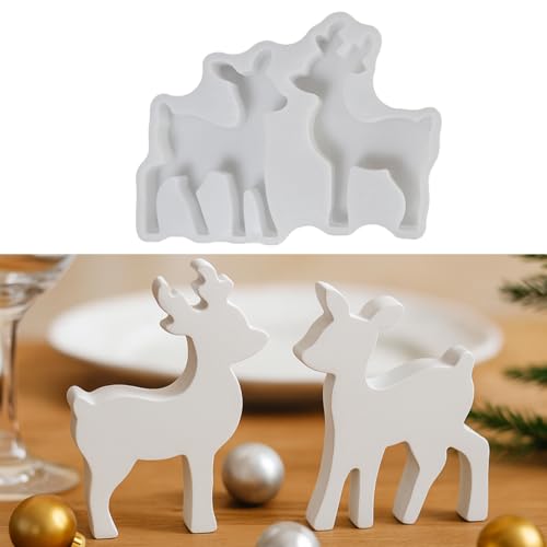 Skeadex Silikonformen Gießformen Weihnachten, 3er Silikonform Elch Gießform Elch Gießformen Silikon Weihnachten Gips zum Gießen Elch Silikonform Winter Giessformen Silikon Weihnachten für DIY (B) Skeadex Silikonformen Gießformen Weihnachten, 3er Silikonform Elch Gießform Elch Gießformen Silikon Weihnachten Gips zum Gießen Elch Silikonform Winter Giessformen Silikon Weihnachten für DIY (B) von Skeadex