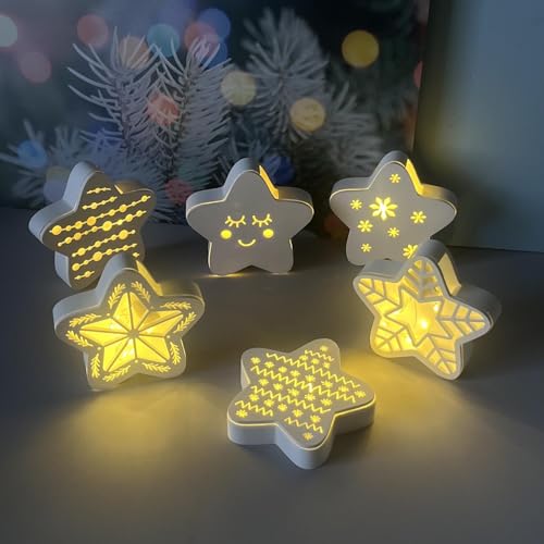 Skeadex Silikonformen Gießformen Weihnachten, 7er Silikonform Stern Gießform Geschenkbox Gips Zum Gießen Stern Gießformen Silikon Weihnachten Giessformen Stern Silikonform Weihnachten (A) von Skeadex