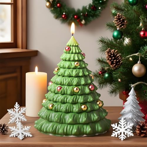 Skeadex Silikonformen Gießformen Weihnachten, 9 Stück 3D Silikonform Weihnachtsbaum Gips zum Gießen Tannenbaum Gießformen Silikon Weihnachten Giessformen Silikon Weihnachtsbaum für DIY (G) von Skeadex