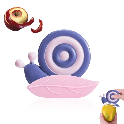 Skeadex Sparschäler Schnecke,Keramik Sparschäler Kinder,Tragbar Schnecke Schäler Kinder,Spargelschäler Obstschäler Kartoffelschäler Gemüseschäler,Multifunktion Sparschäler mit Rutschfe Griff (Lila) Skeadex Sparschäler Schnecke,Keramik Sparschäler Kinder,Tragbar Schnecke Schäler Kinder,Spargelschäler Obstschäler Kartoffelschäler Gemüseschäler,Multifunktion Sparschäler mit Rutschfe Griff (Lila) von Skeadex