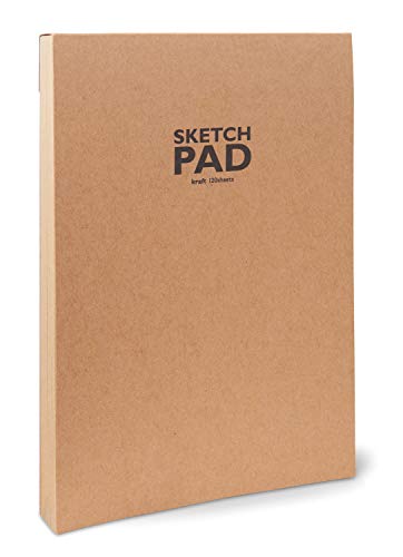 Honsell 34505 - Sketchpad Kraft Skizzenblock kopfgeleimt, DIN A5, 120 Blatt, 100 g/m², robustes, recyclingfähiges Kraftpapier aus ungebleichten Naturfasern, Natur Honsell 34505 - Sketchpad Kraft Skizzenblock kopfgeleimt, DIN A5, 120 Blatt, 100 g/m², robustes, recyclingfähiges Kraftpapier aus ungebleichten Naturfasern, Natur von Homry
