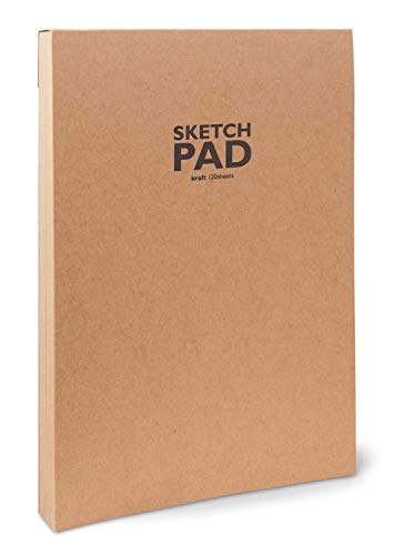 Sketchbook Honsell 34504 - Sketchpad Kraft Skizzenblock kopfgeleimt, DIN A4, 120 Blatt, 100 g/m², robustes, recyclingfähiges Kraftpapier aus ungebleichten Naturfasern Sketchbook Honsell 34504 - Sketchpad Kraft Skizzenblock kopfgeleimt, DIN A4, 120 Blatt, 100 g/m², robustes, recyclingfähiges Kraftpapier aus ungebleichten Naturfasern von Sketchbook