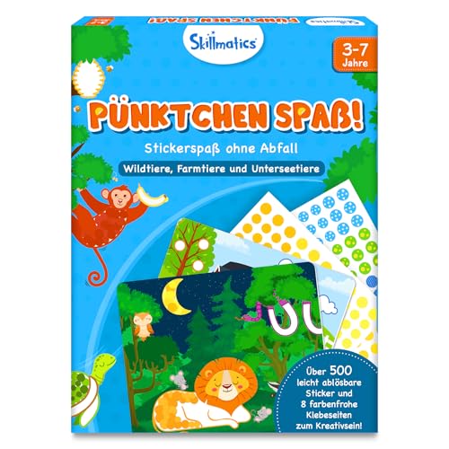 Skillmatics künstlerische Aktivität – Pünktchen spaß! Tiere, abfallarme Stickeraktivität für Kinder, Bastelsets, Geschenke für Jungs und Mädchen 3, 4, 5, 6, 7 Jahre, Reisebeschäftigung für Kleinkinder Skillmatics künstlerische Aktivität – Pünktchen spaß! Tiere, abfallarme Stickeraktivität für Kinder, Bastelsets, Geschenke für Jungs und Mädchen 3, 4, 5, 6, 7 Jahre, Reisebeschäftigung für Kleinkinder von Skillmatics