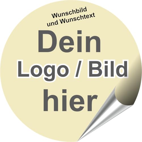Auto Aufkleber selbst gestalten - Personalisierte Aufkleber Etiketten Werbung ideal für Unternehmen Logos, Bilder, Foto Wunschtext - wetterfest auch als Fun Sticker (Rund) von Skins4u