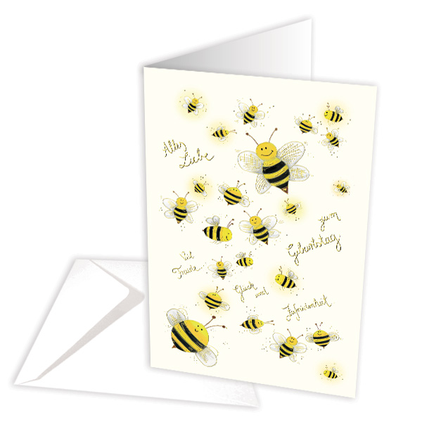 Geburtstagskarte Biene von Skorpion GmbH