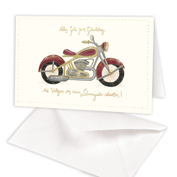 Geburtstagskarte Motorrad von Skorpion GmbH