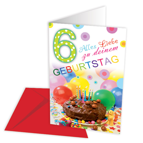 Geburtstagskarte zum 6. Geburtstag von Skorpion GmbH