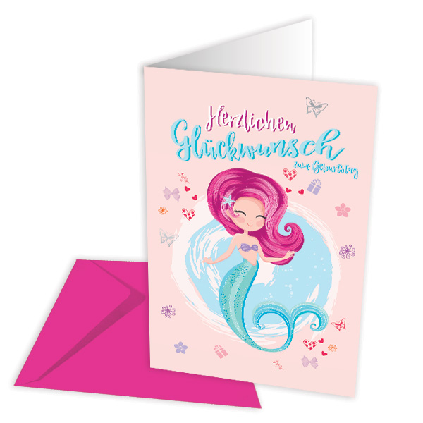 Geburtstagskarte Meerjungfrau von Skorpion GmbH