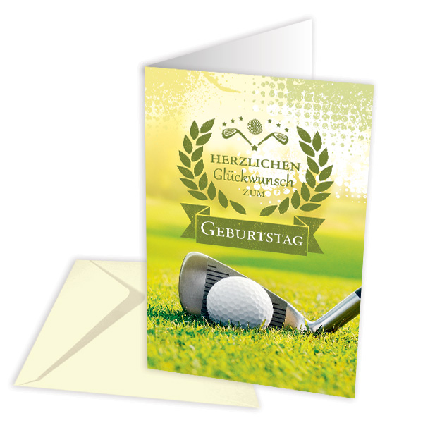 Geburtstagskarte Golf von Skorpion GmbH