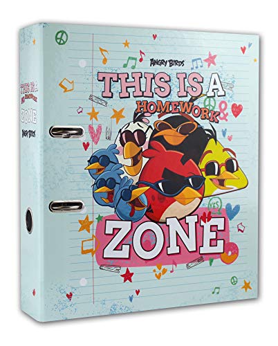 Angry Birds Ordner DIN A4 Homework Zone Schulordner 8 cm breit Aktenordner Schule 65ro16071 von Skorpion