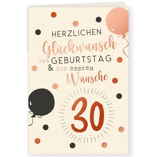 GreenLine Glückwunschkarte zum 30. Geburtstag | 1 Stück mit Umschlag | Geburtstagskarte | hochwertige Klappkarte aus 100% baumfreien Zuckerrohrpapier | Plastikfreie Verpackung | 11,5 x 17 cm GreenLine Glückwunschkarte zum 30. Geburtstag | 1 Stück mit Umschlag | Geburtstagskarte | hochwertige Klappkarte aus 100% baumfreien Zuckerrohrpapier | Plastikfreie Verpackung | 11,5 x 17 cm von Skorpion