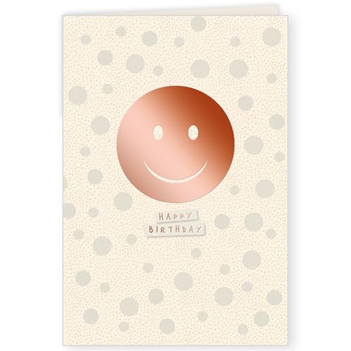 GreenLine Glückwunschkarte zum Geburtstag | 1 Stück mit Umschlag | Geburtstagskarte | hochwertige Klappkarte aus 100% baumfreien Zuckerrohrpapier | Plastikfreie Verpackung | 11,5 x 17 cm von Skorpion