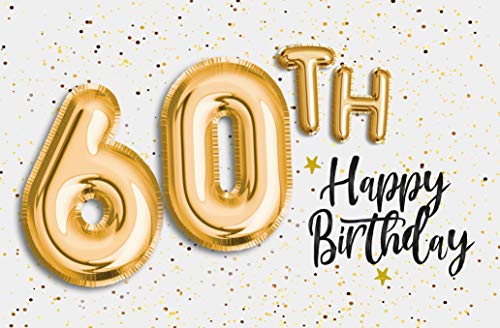 PremiumLine Geburtstagskarte zum 60. Geburtstag inkl. Umschlag Happy Birthday Klappkarte Glückwunschkarte mit Glimmer 60th von Skorpion