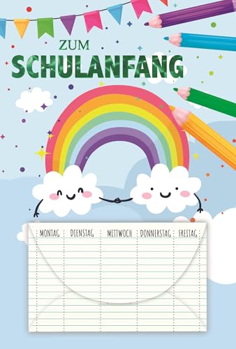 PremiumLine Karte zum Schulanfang | 1 Stück mit Geldkuvert inkl. Umschlag | Glückwunschkarte zur Einschulung | Grußkarte für Jungen & Mädchen | Klappkarte 11,5 x 17 cm mit Hologrammfolie PremiumLine Karte zum Schulanfang | 1 Stück mit Geldkuvert inkl. Umschlag | Glückwunschkarte zur Einschulung | Grußkarte für Jungen & Mädchen | Klappkarte 11,5 x 17 cm mit Hologrammfolie von Skorpion