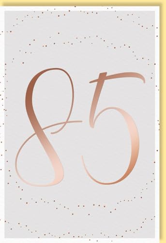 Skorpion Geburtstagskarte Glückwunschkarte Geburtstag 85 Jahre stilvolle Karte mit goldener Zahl und Punkten elegantes Design hochwertige Doppelkarte mit Umschlag Skorpion Geburtstagskarte Glückwunschkarte Geburtstag 85 Jahre stilvolle Karte mit goldener Zahl und Punkten elegantes Design hochwertige Doppelkarte mit Umschlag von Skorpion