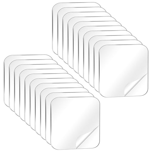 20 Stück Quadratische Doppelseitige Transparent Klebepads, Nano Klebepads Transparent Wiederverwendbare Nano Klebeband Waschbares Spurloses Doppelseitiges Klebeband Für Teppich Fliesen Küche 20 Stück Quadratische Doppelseitige Transparent Klebepads, Nano Klebepads Transparent Wiederverwendbare Nano Klebeband Waschbares Spurloses Doppelseitiges Klebeband Für Teppich Fliesen Küche von Skrfren