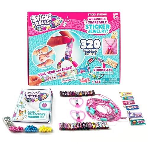 Sky Castle STICKI ROLLS SR300 - Sticki Station mit 320 Stickern & 144 Perlen und Accessoires für DIY Armbänder & Ketten Sky Castle STICKI ROLLS SR300 - Sticki Station mit 320 Stickern & 144 Perlen und Accessoires für DIY Armbänder & Ketten von Sky Castle