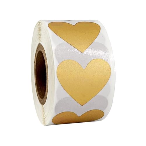 300 Stück Herz-Kratz-Etiketten, 25 mm, selbstklebend, für kleine Unternehmen, Hochzeit, Geburtstag, Valentinstag 300 Stück Herz-Kratz-Etiketten, 25 mm, selbstklebend, für kleine Unternehmen, Hochzeit, Geburtstag, Valentinstag von SkyPOOU