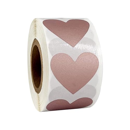 300 Stück Herz-Kratz-Etiketten, 25 mm, selbstklebend, für kleine Unternehmen, Hochzeit, Geburtstag, Valentinstag 300 Stück Herz-Kratz-Etiketten, 25 mm, selbstklebend, für kleine Unternehmen, Hochzeit, Geburtstag, Valentinstag von SkyPOOU