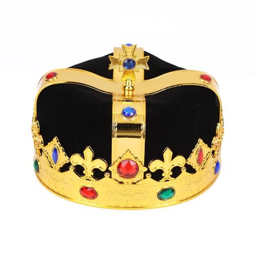 SkyPOOU Königskrone, Zauberstab für Kinder, Geburtstag, Party, Hut für Halloween, Weihnachten, König, Kostüm, Krone, Tiaras, Kopfbedeckung SkyPOOU Königskrone, Zauberstab für Kinder, Geburtstag, Party, Hut für Halloween, Weihnachten, König, Kostüm, Krone, Tiaras, Kopfbedeckung von SkyPOOU