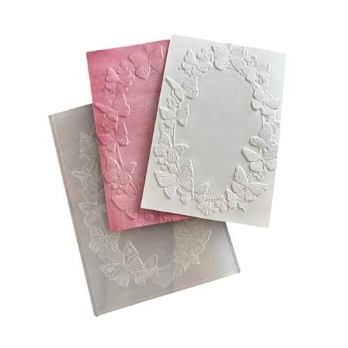 SkyPOOU Strukturierte Prägeschablonen mit Schmetterlingen und Blumen, Baum, Prägeschablonen für Kartenherstellung, Scrapbooking SkyPOOU Strukturierte Prägeschablonen mit Schmetterlingen und Blumen, Baum, Prägeschablonen für Kartenherstellung, Scrapbooking von SkyPOOU