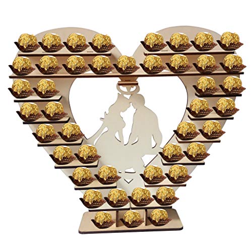 Skybook Rocher Ferrero Herz Display Ständer Mittelstück Perfekt für Parties, Hochzeiten & Candy Bar (#7) von Skybook