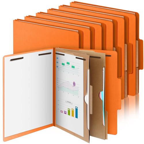Skyygemm Klassifizierungsmappe, Briefgröße, 2 Fächer, Presskarton-Aktenordner, 5,1 cm Erweiterung, 2 Zinkenverschluss, robuster Aktenordner für Studenten, Lehrer, Orange, 12 Stück Skyygemm Klassifizierungsmappe, Briefgröße, 2 Fächer, Presskarton-Aktenordner, 5,1 cm Erweiterung, 2 Zinkenverschluss, robuster Aktenordner für Studenten, Lehrer, Orange, 12 Stück von Skyygemm