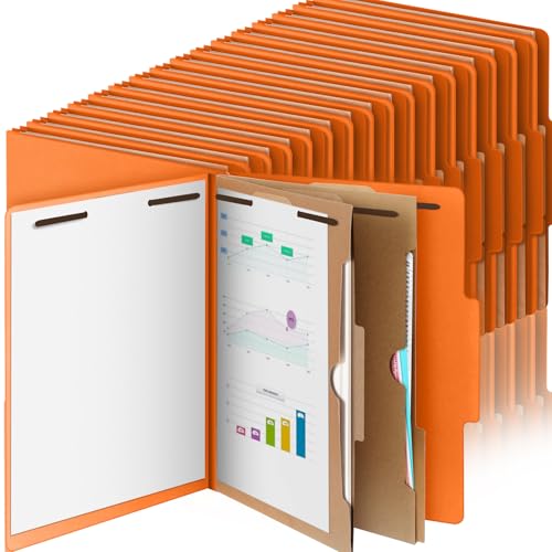 Skyygemm Klassifizierungsmappe, Briefgröße, 2 Fächer, Presskarton-Aktenordner, 5,1 cm Erweiterung, 2 Zinkenverschluss, robuster Aktenordner für Studenten, Lehrer, Orange, 36 Stück Skyygemm Klassifizierungsmappe, Briefgröße, 2 Fächer, Presskarton-Aktenordner, 5,1 cm Erweiterung, 2 Zinkenverschluss, robuster Aktenordner für Studenten, Lehrer, Orange, 36 Stück von Skyygemm
