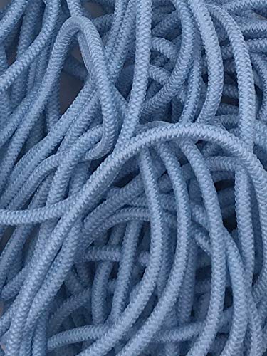 5m Gummikordel am Stück, Gummiband, 22 Farben (Hellblau) von Slantastoffe