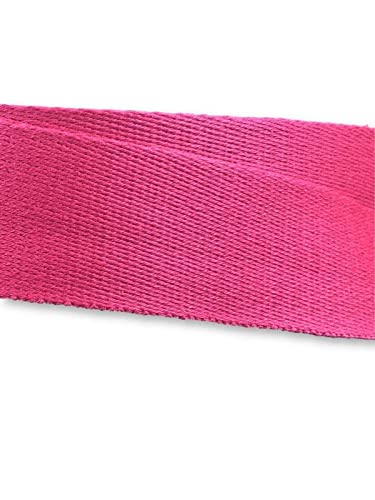 Gurtband 40mm Baumwolle Taschengurt Uni 32 Farben - 1 Meter (Pink) von Slantastoffe