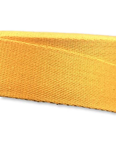 Gurtband 40mm Baumwolle Taschengurt Uni 32 Farben - 1 Meter (Gelb) von Slantastoffe