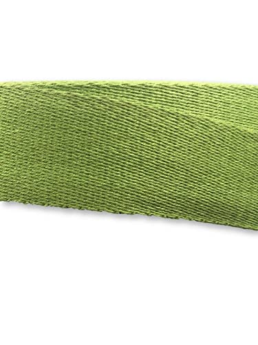 Gurtband 40mm Baumwolle Taschengurt Uni 32 Farben - 1 Meter (Hellgrün) von Slantastoffe