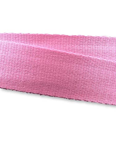 Gurtband 40mm Baumwolle Taschengurt Uni 32 Farben - 1 Meter (Rosa) von Slantastoffe