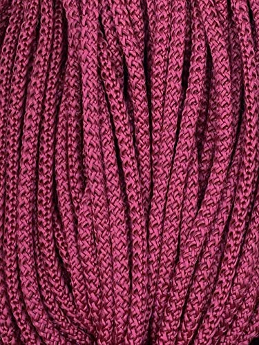 Kordel 5 mm Schnur Turnbeutel Synthetik (Weinrot, 10m) von Slantastoffe