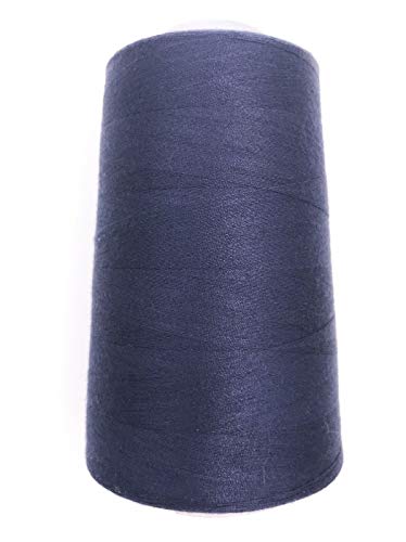 Nähgarn, Overlockgarn 5000Y, 50/2 (140), 10 Farben, 100% Polyester (Dunkelblau) von Slantastoffe