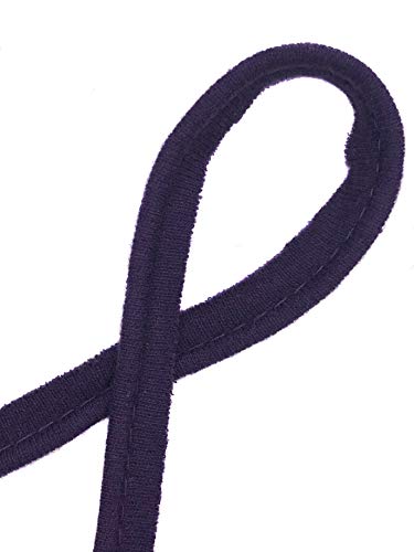 Paspelband Baumwolljersey elastisch 25 Farben 1m, 3m (Violett, 1m) von Slantastoffe