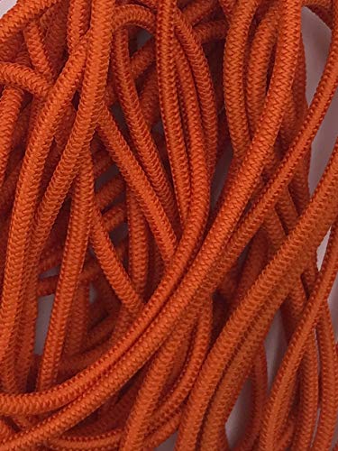 5m Gummikordel am Stück, Gummiband, 22 Farben (Orange) von Slantastoffe