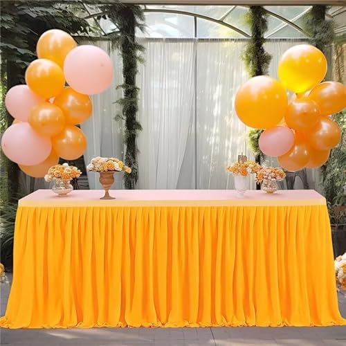 SlenyuBridal Plissierte Tischröcke für rechteckigen Schreibtisch, 2,7 m Länge, Babyparty, Hochzeit, Geburtstag, Geschlechtsoffenbarung, Partys, Dessert, Kuchendekorationen SlenyuBridal Plissierte Tischröcke für rechteckigen Schreibtisch, 2,7 m Länge, Babyparty, Hochzeit, Geburtstag, Geschlechtsoffenbarung, Partys, Dessert, Kuchendekorationen von SlenyuBridal