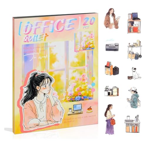 Sliccoom Women Journal Sticker Book, People People Sticker For Journaling Scrapbooking Junk Journal Supplies Office Still von Sliccoom