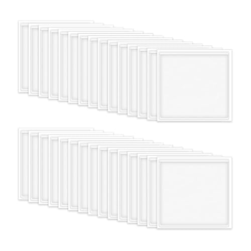 Slicooken 60 Pack -Selbstkleber -Etikettenhalter Clear Label Index zum Organisieren und Schutz für Notizkarten und Bibliothekskarten von Slicooken