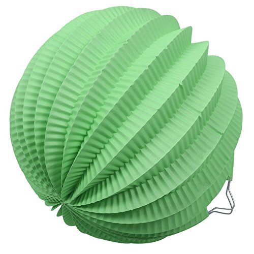 Slicooken Plissee Papierlaternen Wassermelone Laterne für Hochzeit Geburtstag Duschen Home Event Decor 19Cm (HellgrüN) von Slicooken