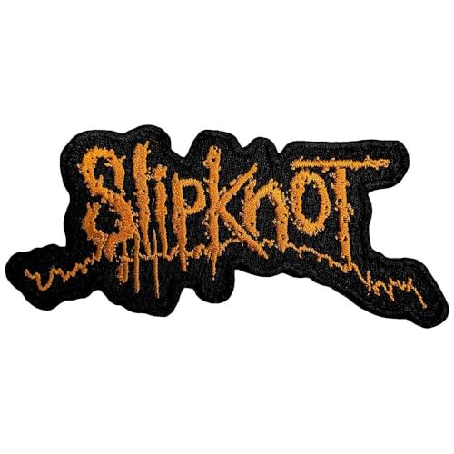 Slipknot Gewebtes Logo zum Aufbügeln, schwarz/orange, Einheitsgröße Slipknot Gewebtes Logo zum Aufbügeln, schwarz/orange, Einheitsgröße von Slipknot