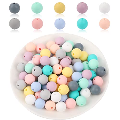 100 STÜCK Silikonperlen Farbig Bastelnperlen Herstellungsset 12mm Silikon Runde Perle für DIY Halskette Armband Schlüsselbund Schmuck DIY Handwerk Herstellung 100 STÜCK Silikonperlen Farbig Bastelnperlen Herstellungsset 12mm Silikon Runde Perle für DIY Halskette Armband Schlüsselbund Schmuck DIY Handwerk Herstellung von Sliverdew