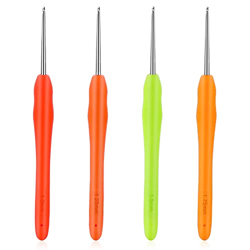 4 Stück Häkelnadel Ergonomische Häkelnadeln Set mit Weichen Griffen Häkeln Stricknadeln DIY Garnwebwerkzeuge für feine Arbeiten Spitzenstrickhandschuhe Schuhe Mützen Socken Schal 4 Stück Häkelnadel Ergonomische Häkelnadeln Set mit Weichen Griffen Häkeln Stricknadeln DIY Garnwebwerkzeuge für feine Arbeiten Spitzenstrickhandschuhe Schuhe Mützen Socken Schal von Sliverdew