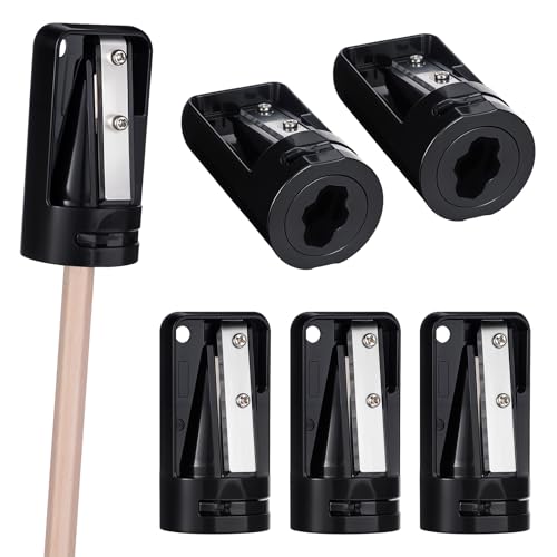 6 Stück Bleistiftspitzer, Tischler Bleistiftspitzer, Anspitzer für Zimmermannsbleistift, Zimmermanns-Bleistiftspitzer, Holzarbeiten, Bleistiftschneider für Holzbearbeitung, Schwarz 6 Stück Bleistiftspitzer, Tischler Bleistiftspitzer, Anspitzer für Zimmermannsbleistift, Zimmermanns-Bleistiftspitzer, Holzarbeiten, Bleistiftschneider für Holzbearbeitung, Schwarz von Sliverdew