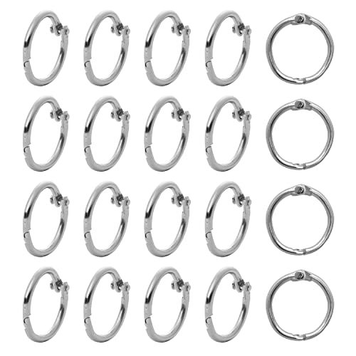 20 Stück Bücher Ringe Binder Ringe, 20mm Metall Ringe Lose Blatt Buch Ringe Ringbuch Ringe für Scrapbook Album Handwerk 20 Stück Bücher Ringe Binder Ringe, 20mm Metall Ringe Lose Blatt Buch Ringe Ringbuch Ringe für Scrapbook Album Handwerk von Sliverdew