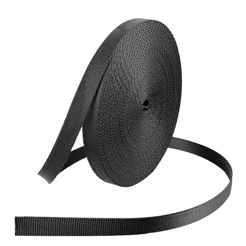 Nylon Schwere Gurtband Schwarz Gewebeband 10mm x 10m Gurtbänder für DIY Hundehalsband Abschleppseile Gepäckgurt Rucksack Band Nylon Schwere Gurtband Schwarz Gewebeband 10mm x 10m Gurtbänder für DIY Hundehalsband Abschleppseile Gepäckgurt Rucksack Band von Sliverdew